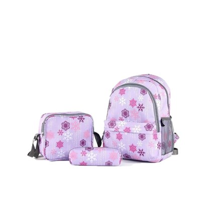 3'lü okul çantası seti, valiz,makyaj çantası,seyahat çantası,çekçekli seyahat çantaları,spor çantası,sırt çantası,okul çantası
